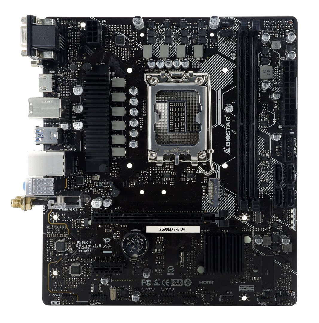 Mātesplate BIOSTAR Z690MX2-E D4 micro ATX