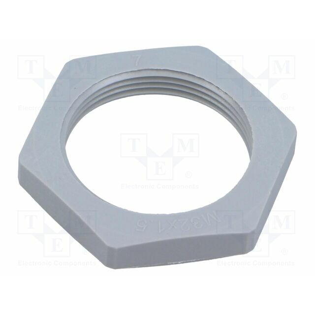 Nut; M32; 41mm; light grey; Thread: