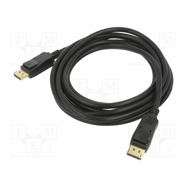Cable; DisplayPort plug,both sides; PVC
