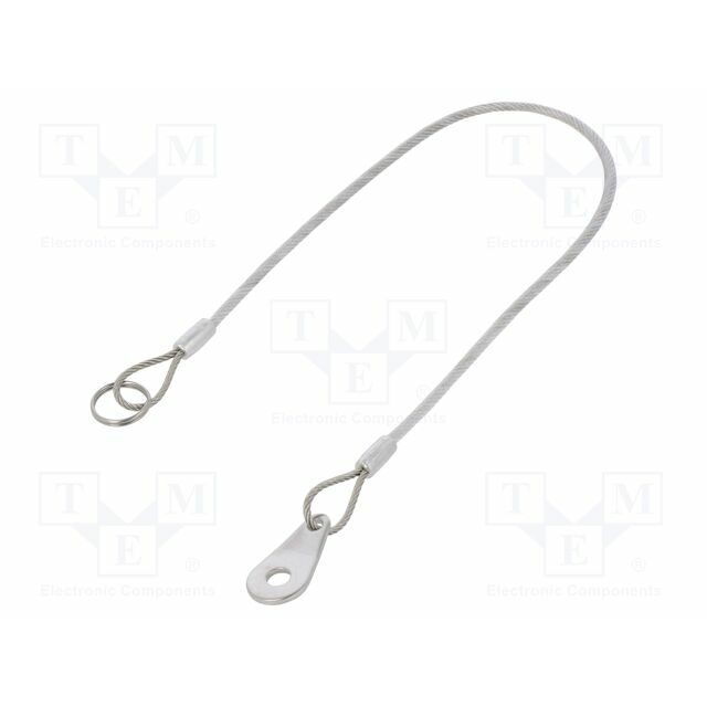 ELESA+GANTER Retaining cable; with mounting tab