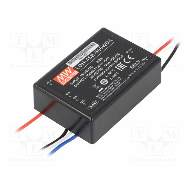 MEAN WELL Converter: DC/DC; 43W; Uin: