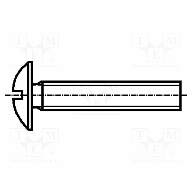 BOSSARD Screw; M6; M6x10; 1; Head: