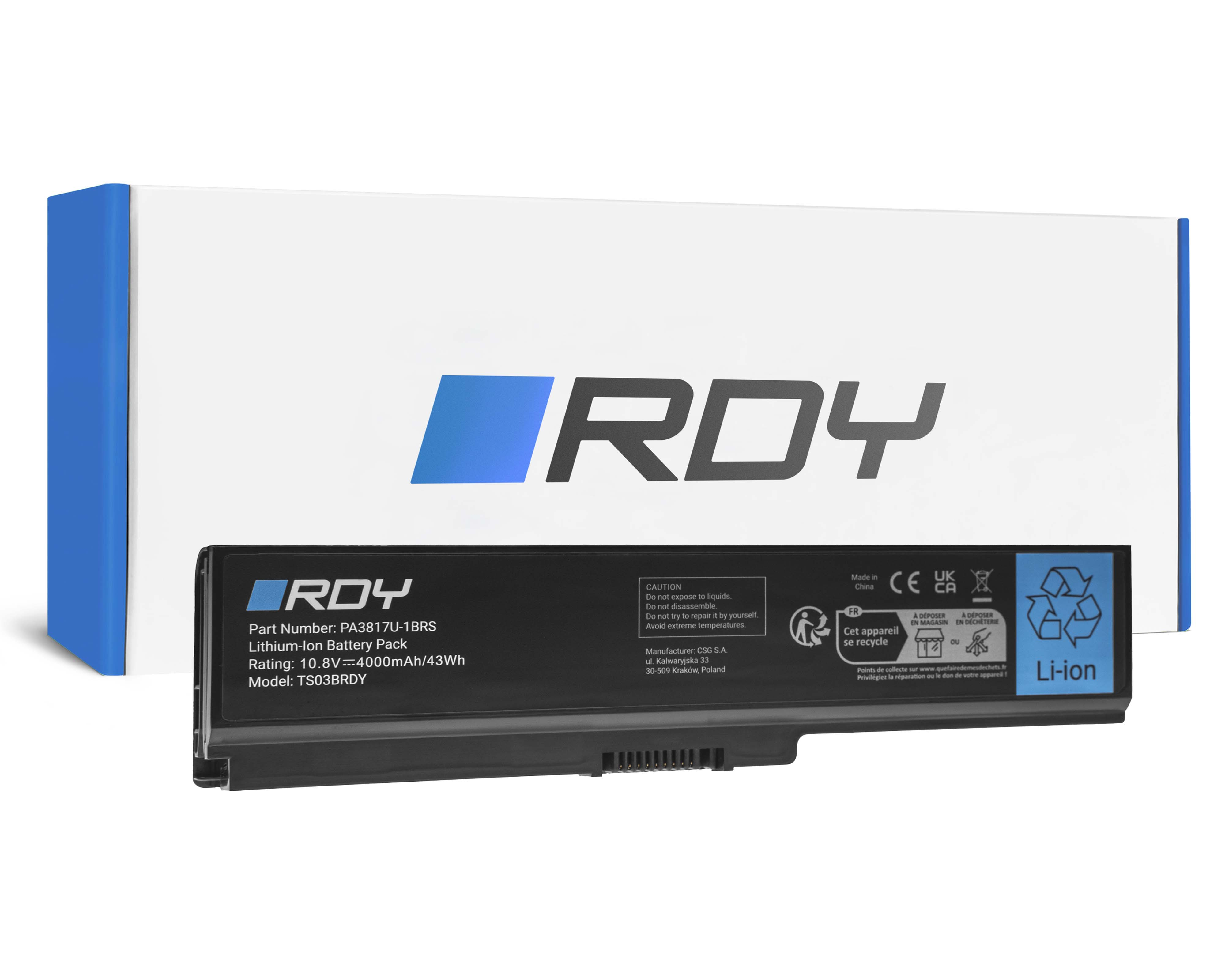 GREEN CELL Battery RDY PA3817U-1BRS PA3818U-1BAS