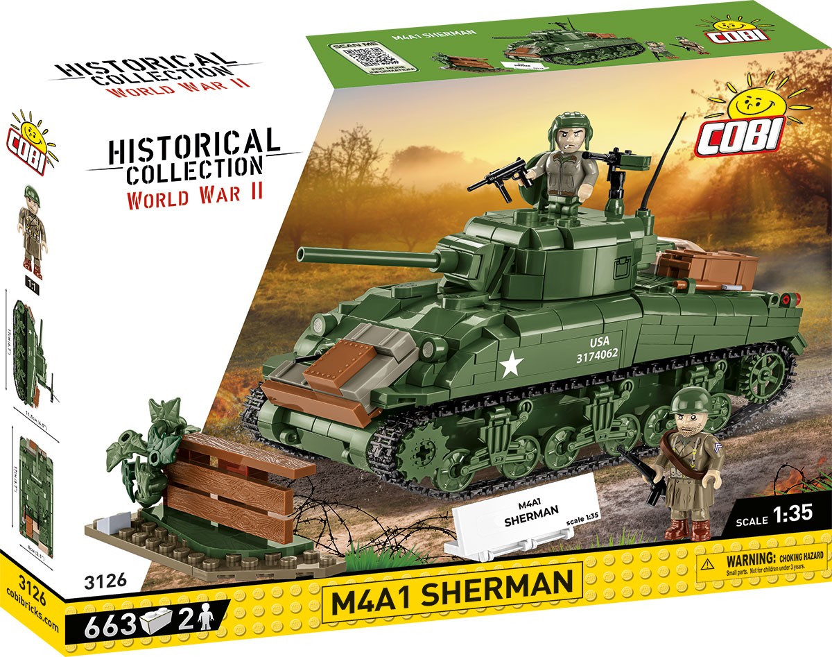Cobi Klocki Blocks M4A1 Sherman 663