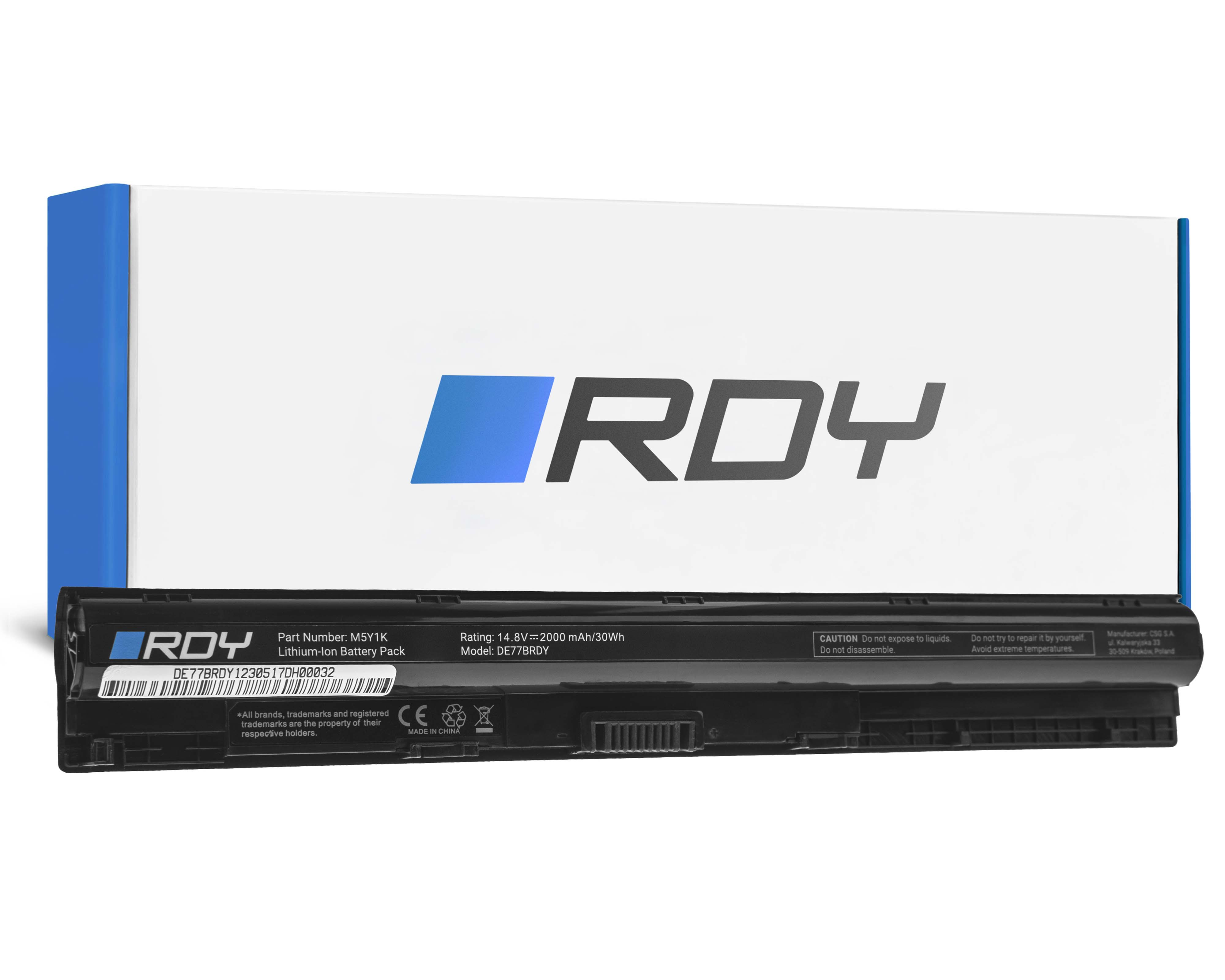 RDY Laptop Battery M5Y1K for Dell