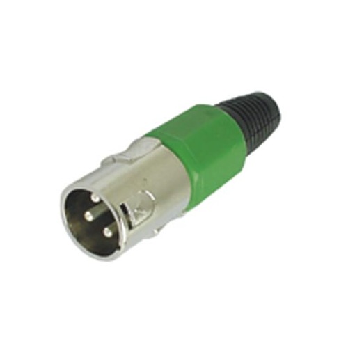 3p male XLR-plug - nickel -
