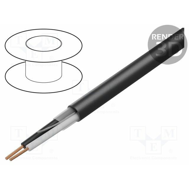 BELDEN Wire: loudspeaker cable; 1x2x24AWG; stranded