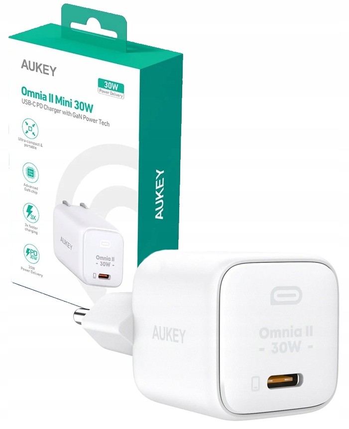 AUKEY Wall Charger PA-B1L White Omnia