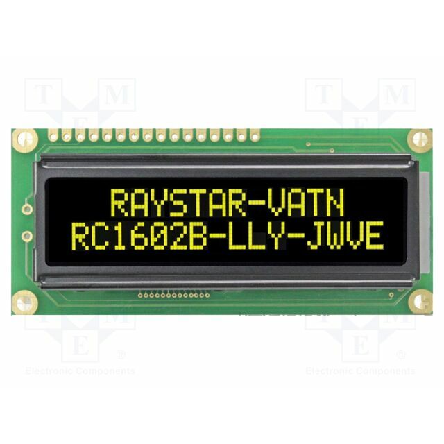 RAYSTAR OPTRONICS Display: LCD; alphanumeric; VA