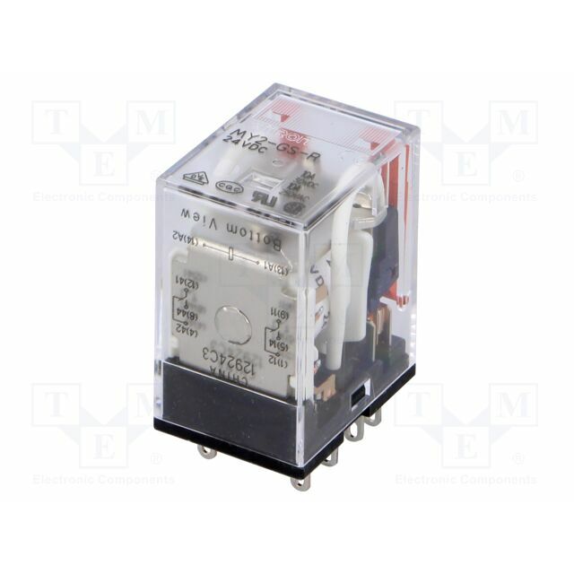 OMRON Relay: electromagnetic; Ucoil: 24VDC; DPDT