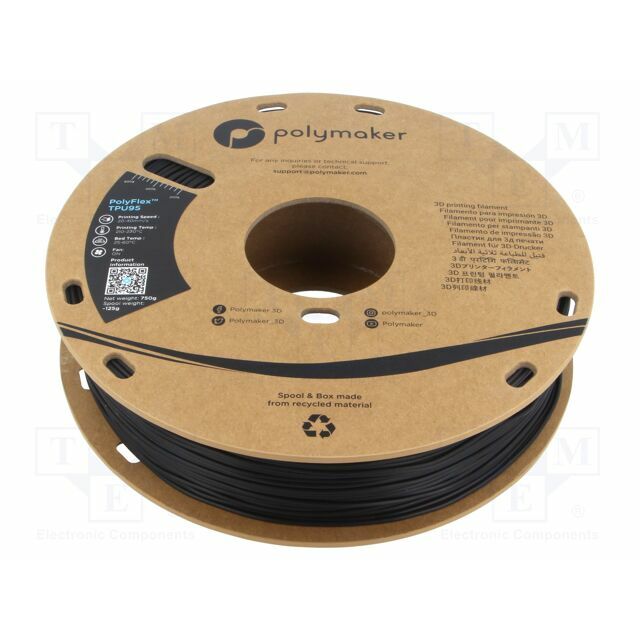 POLYMAKER Filament: TPU-95A; 1.75mm; black