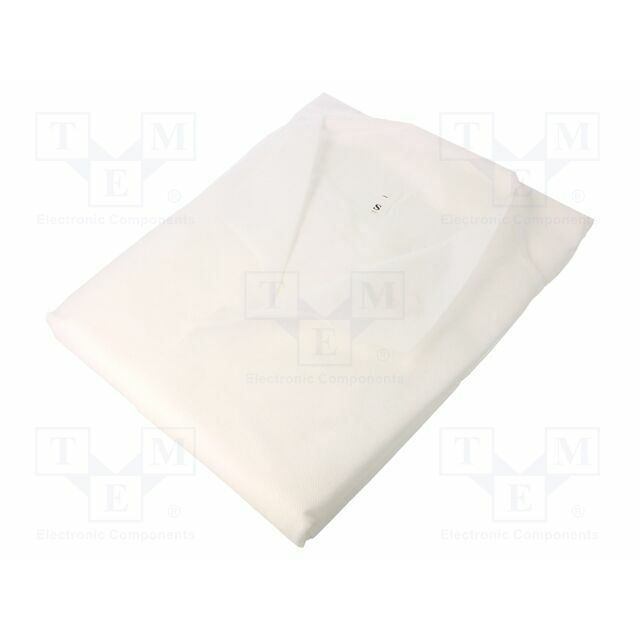 STATICTEC Coat; ESD,unisex; white; M