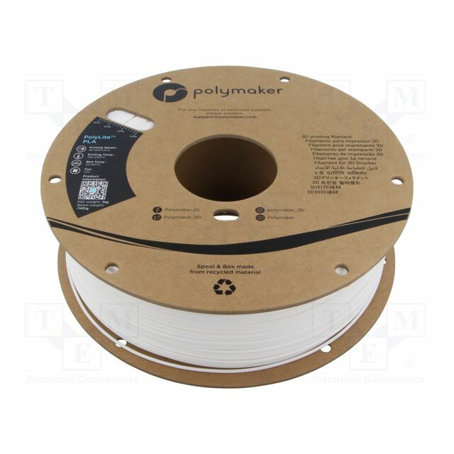 POLYMAKER Filament: PLA; 1.75mm; white