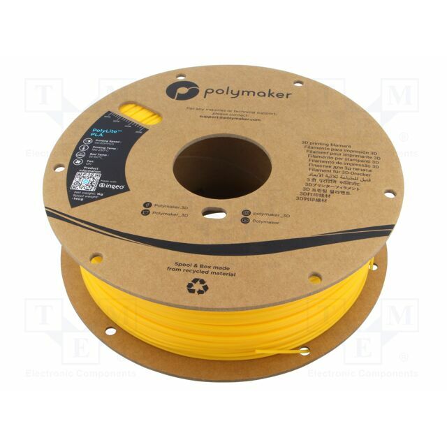 POLYMAKER Filament: PLA; 1.75mm; yellow