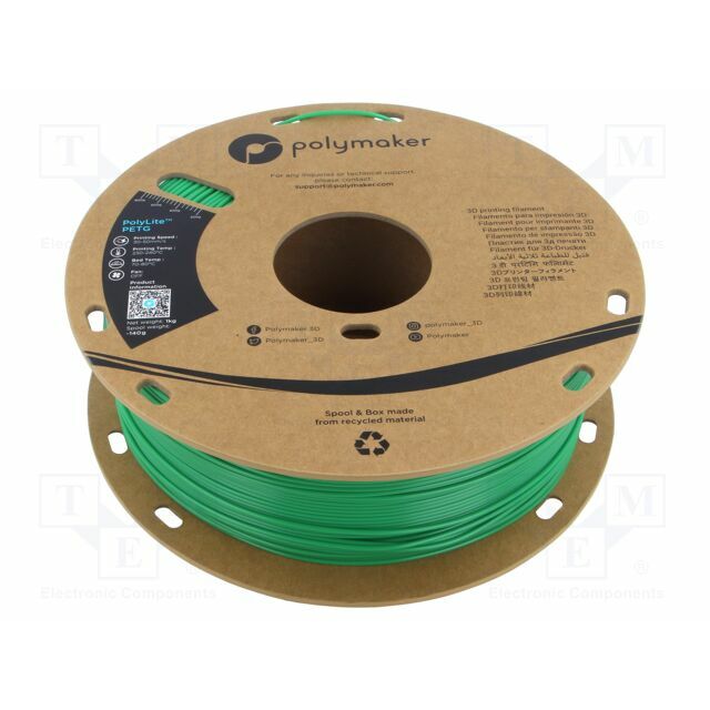 POLYMAKER Filament: PET-G; 1.75mm; green