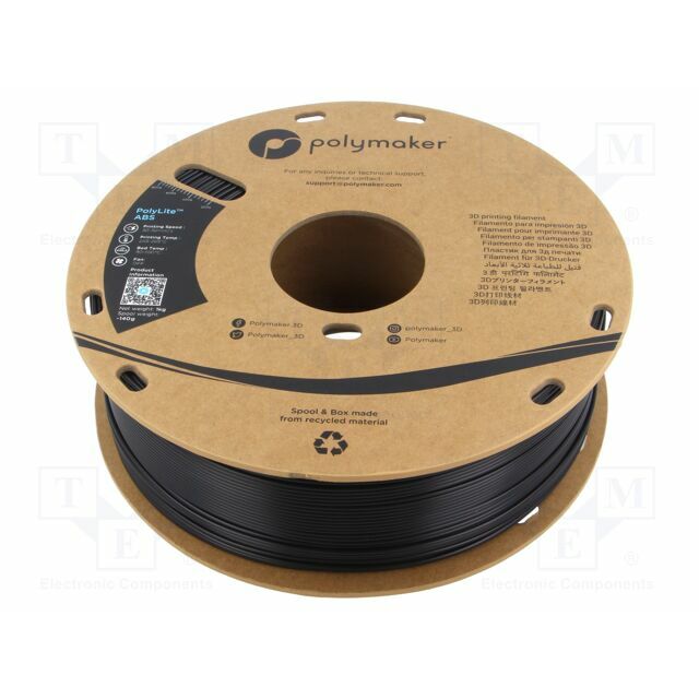 POLYMAKER Filament: ABS; 1.75mm; black