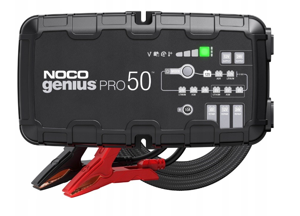 NOCO GENIUSPRO50 6V/12V/24V 50A PRO akumulatoru