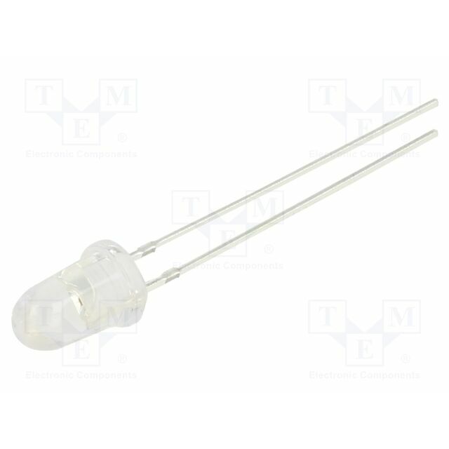 OPTOSUPPLY LED; orange; 5mm; 50000÷60000mcd; 8°