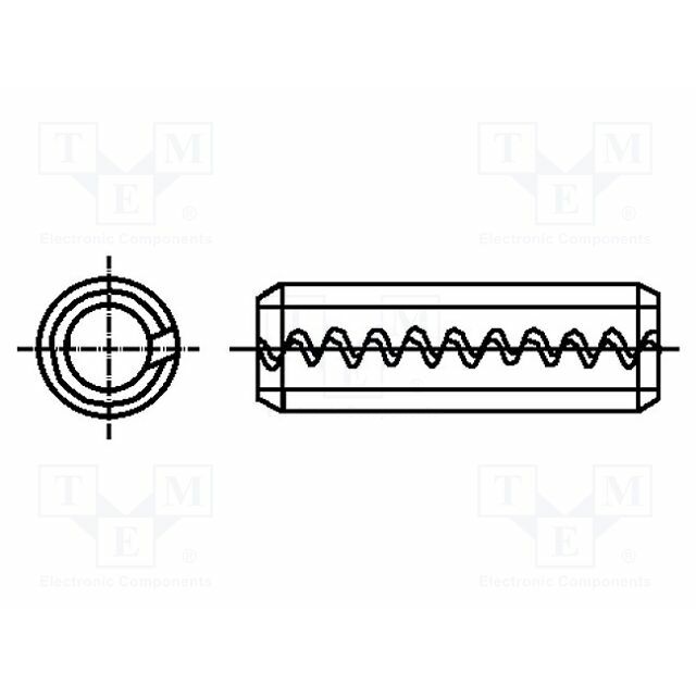 BOSSARD Springy stud; spring steel; BN