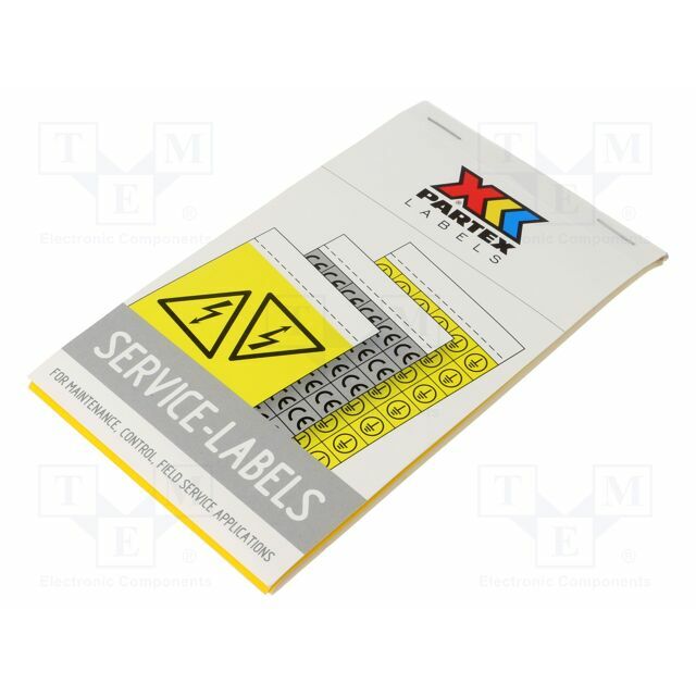 PARTEX Safety sign; self-adhesive folie; W: