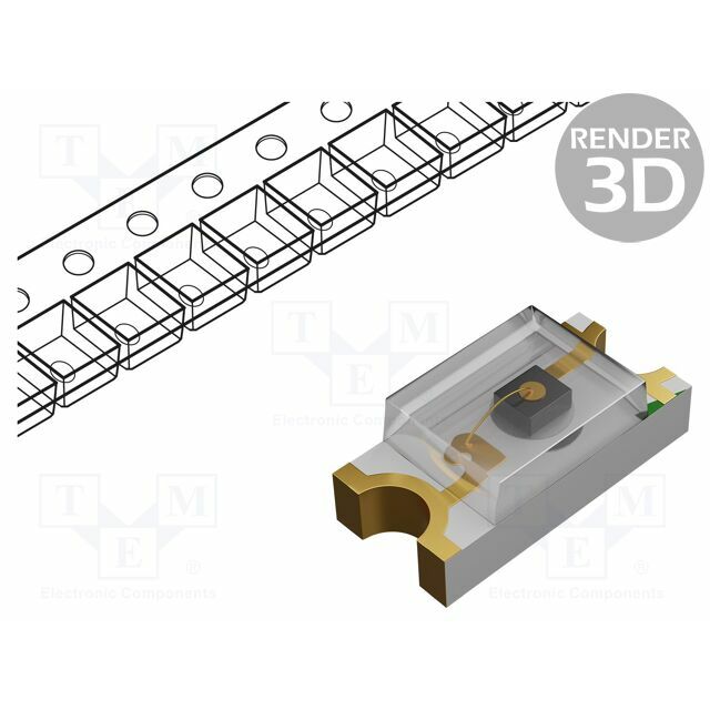 DIALIGHT LED; blue; SMD; 0805; 90÷200mcd
