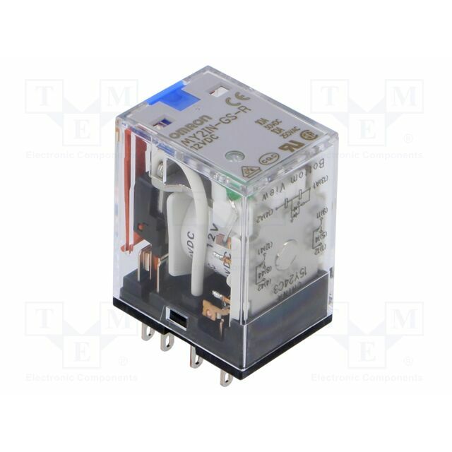 OMRON Relay: electromagnetic; Ucoil: 12VDC; DPDT