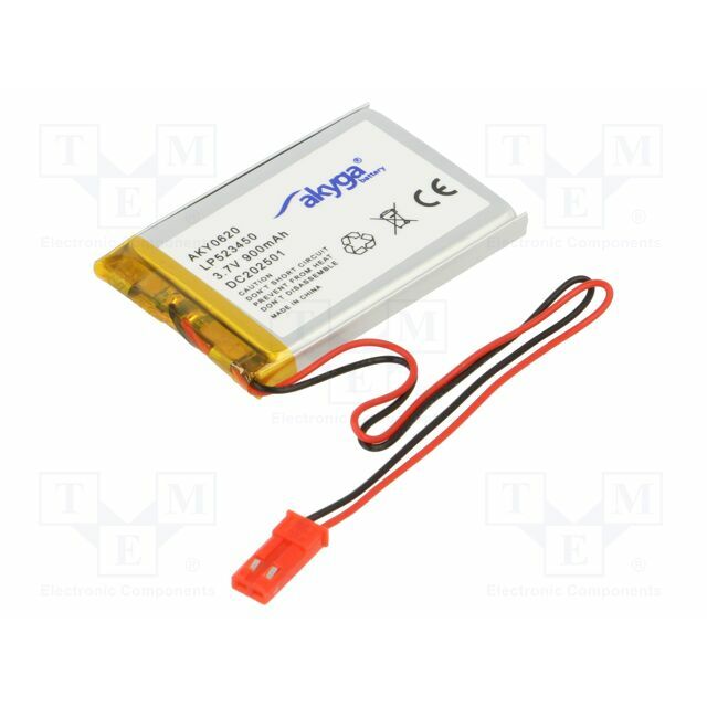 AKYGA BATTERY Re-battery: Li-Po; 900mAh; 3