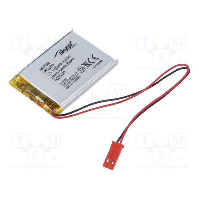 AKYGA BATTERY Re-battery: Li-Po; 1100mAh; 3