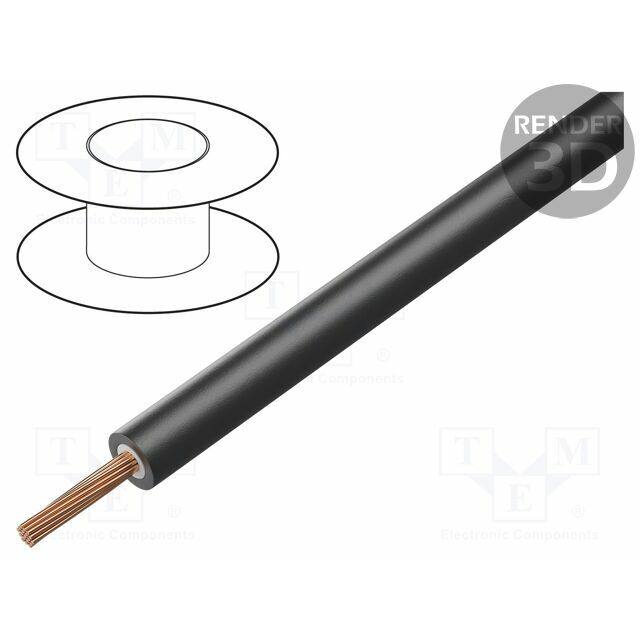 ELECTRO-PJP Wire; 1x1.5mm2; stranded; Cu
