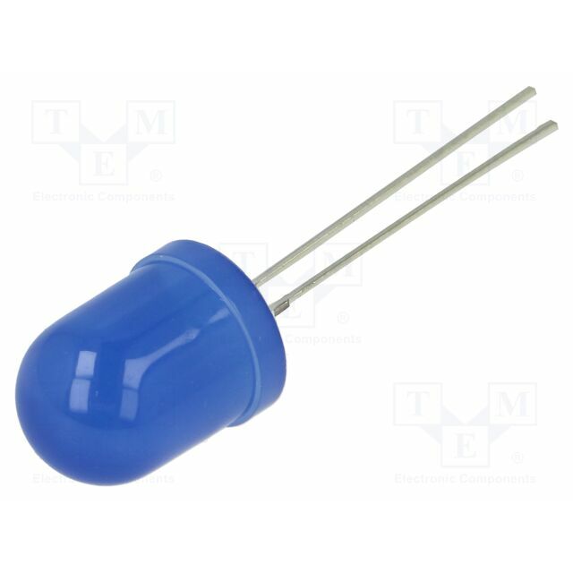 OPTOSUPPLY LED; blue; 10mm; 3000mcd; 30°