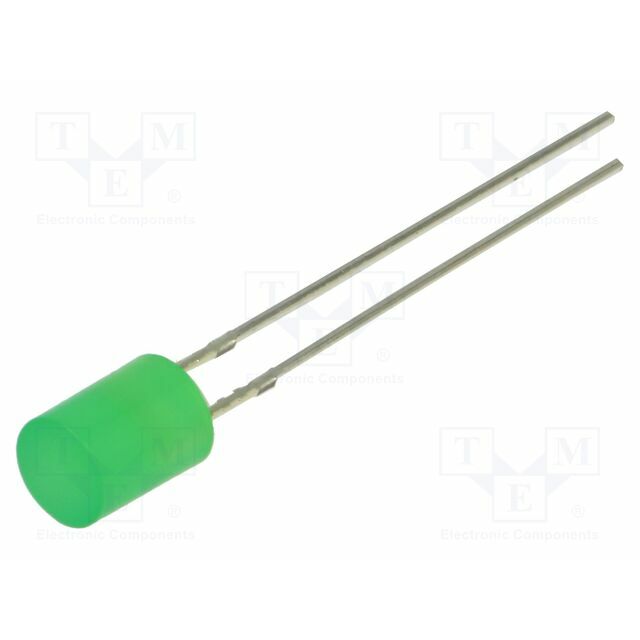 OPTOSUPPLY LED; yellow green; 5mm; 100mcd