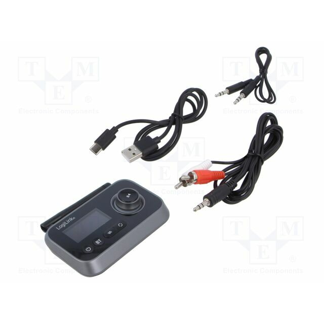 LOGILINK BT receiver; black; Jack 3