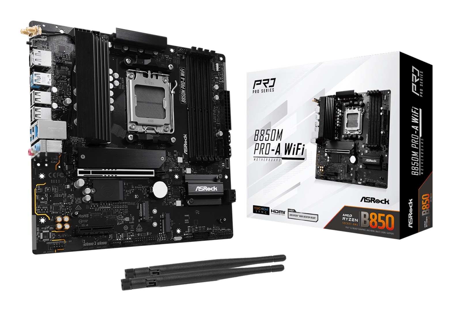 Mātesplate ASRock B850M Pro-A WiFi micro