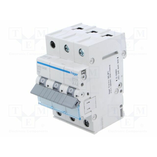 HAGER Circuit breaker; 230/400VAC; Inom: 40A