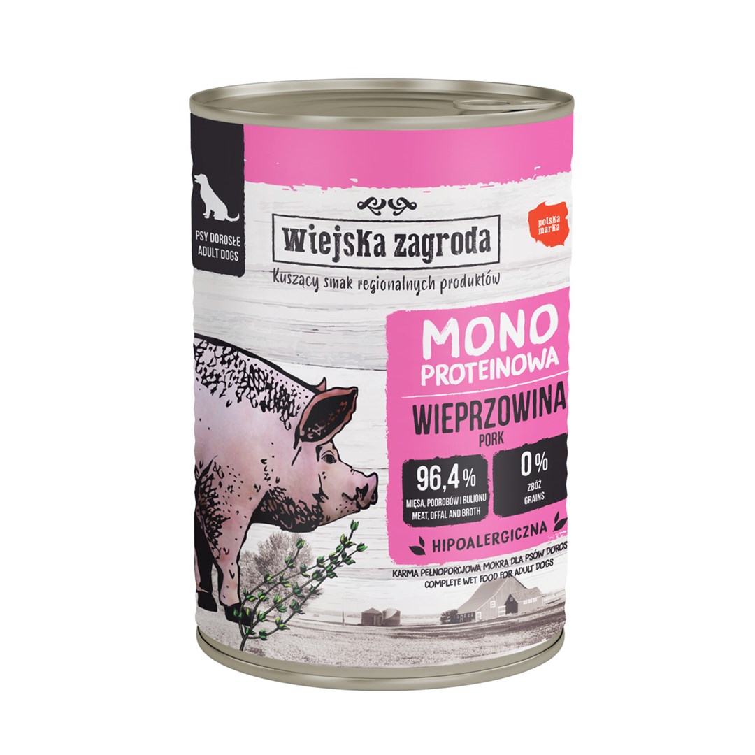 WIEJSKA ZAGRODA Mono-protein Pork - wet