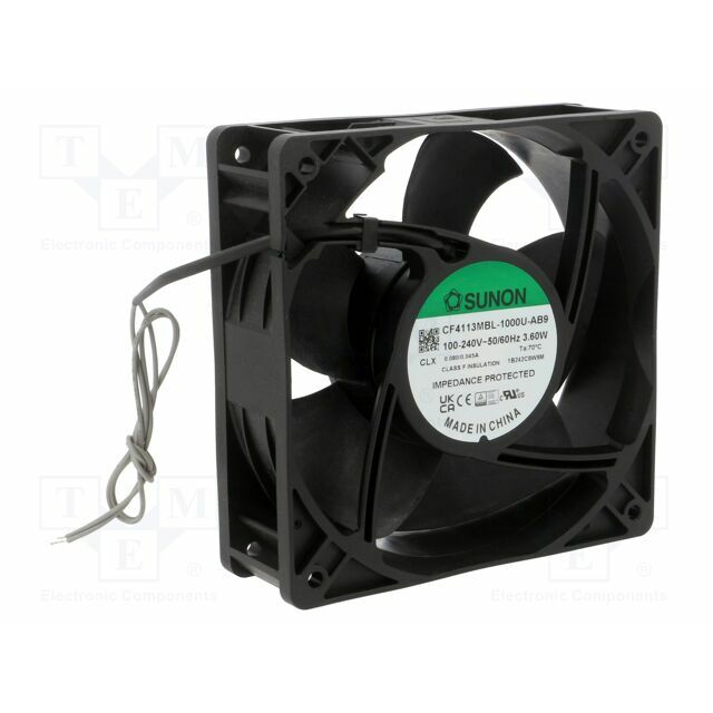 SUNON Fan: EC; 120x120x38mm; axial; 230VAC