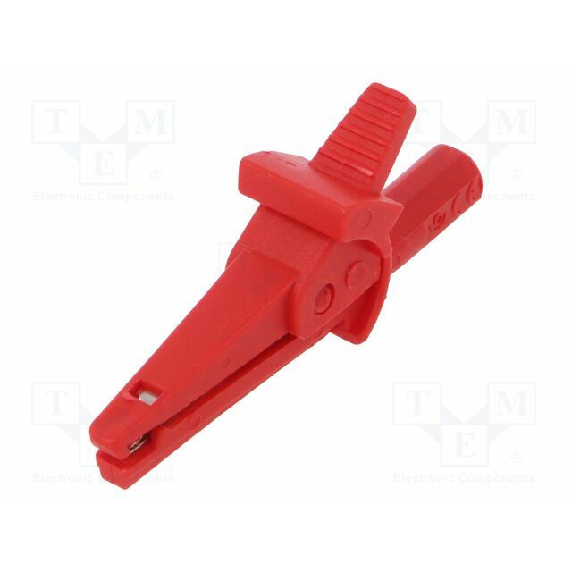 ELECTRO-PJP Crocodile clip; 10A; 600VDC; red