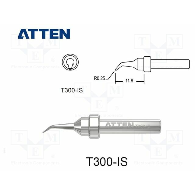 ATTEN Tip; bent conical; 0.5mm