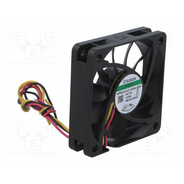 SUNON Fan: DC; 60x60x15mm; axial; 12VDC