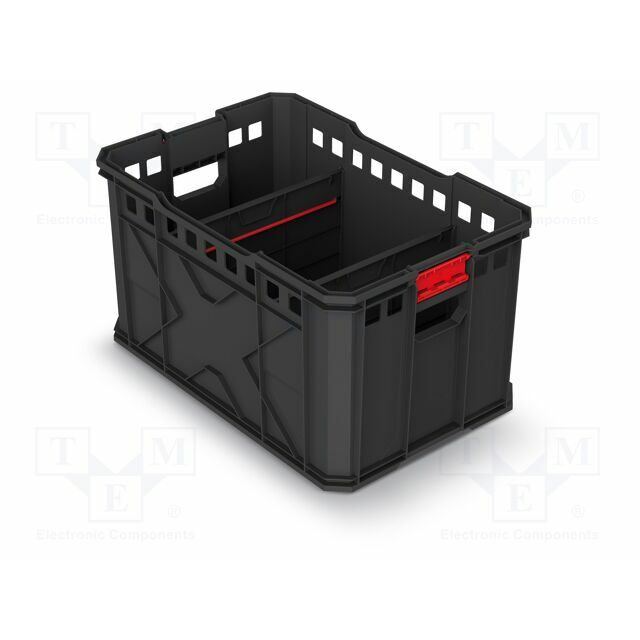 KISTENBERG Container: transportation; polymer; black; 536x354x300mm