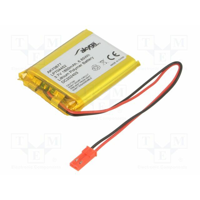 AKYGA BATTERY Re-battery: Li-Po; 1850mAh; 3