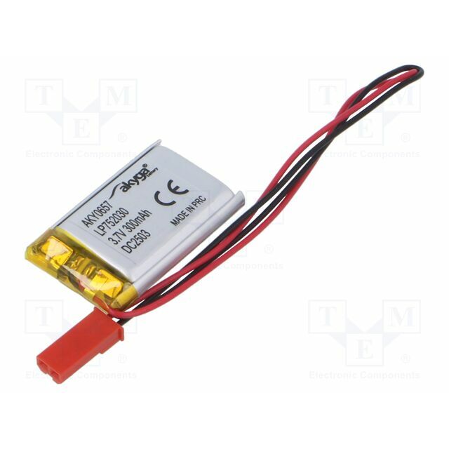 AKYGA BATTERY Re-battery: Li-Po; 300mAh; 3