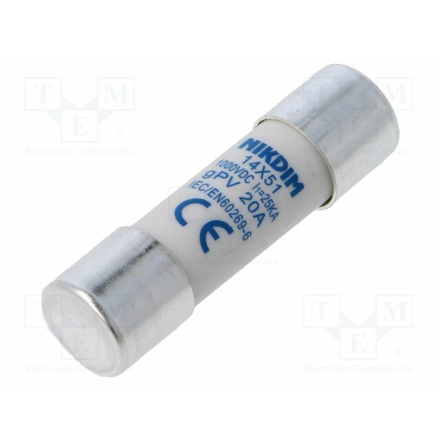 NIKDIM LTD Fuse: fuse; 14x51mm; cylindrical