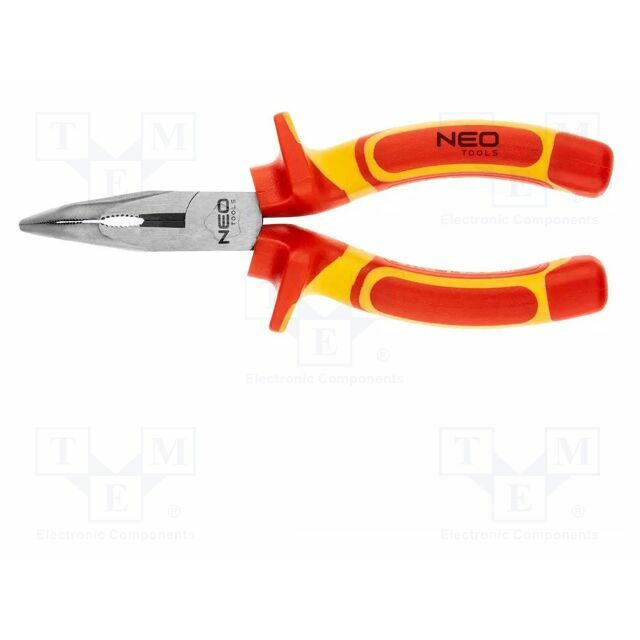 NEO TOOLS Insulated,straight,half-rounded nose