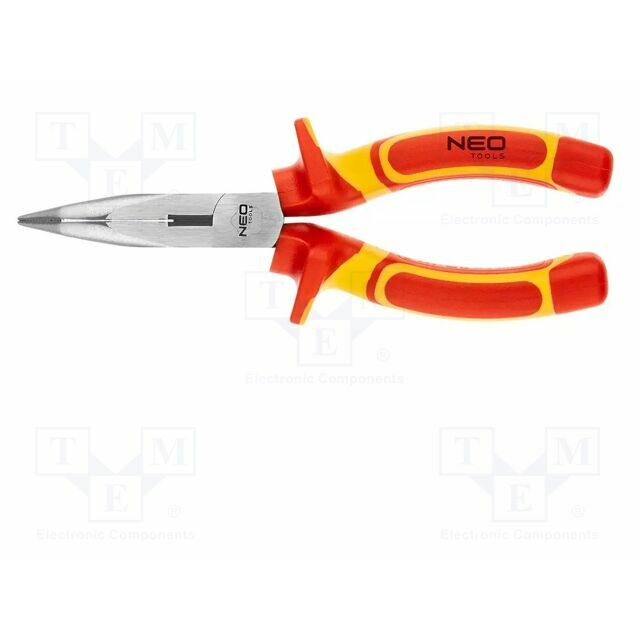NEO TOOLS Insulated,straight,half-rounded nose