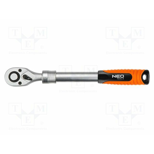 NEO TOOLS Wrench: rattle; 1/4"; telescopic