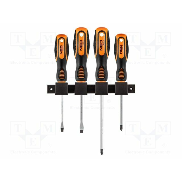NEO TOOLS Screwdriver: universal-set; Phillips,slot