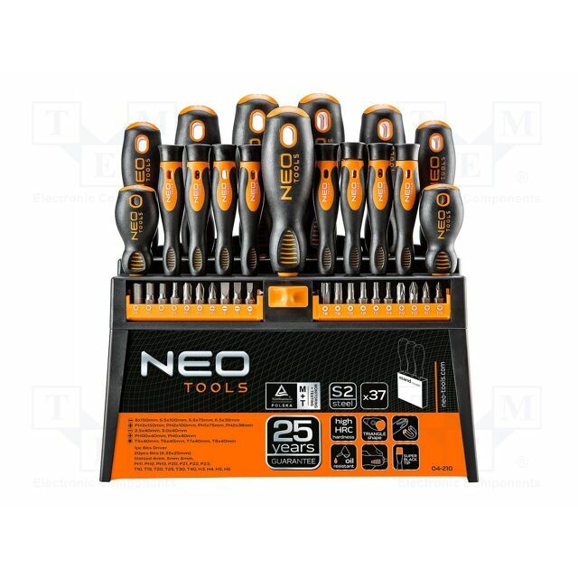 NEO TOOLS Screwdriver: universal-set; Phillips,slot