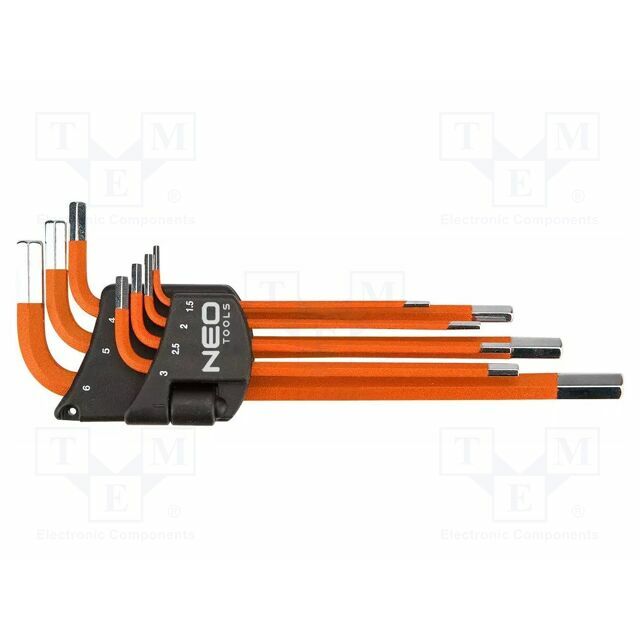 NEO TOOLS Wrench: hex key-set; 7pcs