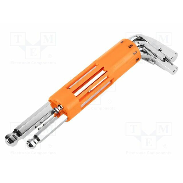 NEO TOOLS Wrench: hex key-set; spherical